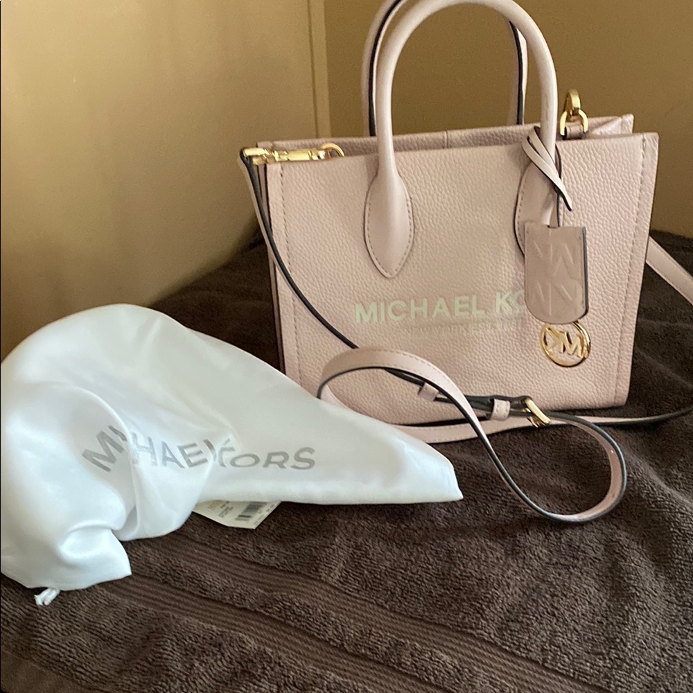 Michael Kors Pink Mini Bag with Gold Hardware